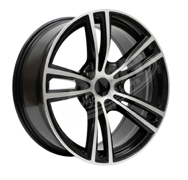 17 Inch Rim M440 5X120 Black & Silver